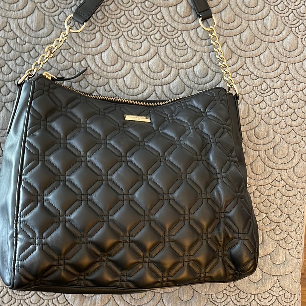 Kate Spade black leather shoulder bag.  Brand new with tags never used.
